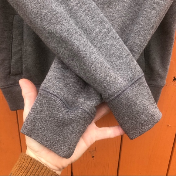 PINK Victoria’s Secret Logo Half Zip Gray Pullover Size Small - Picture 6 of 7